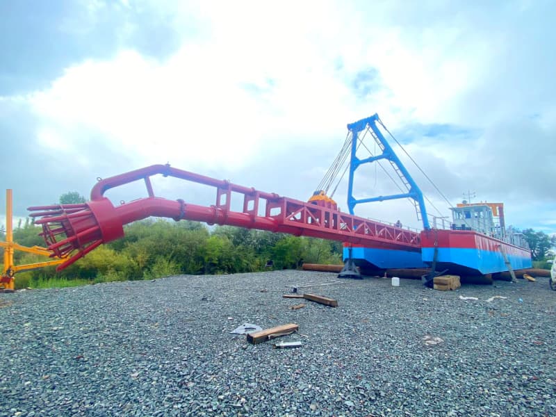 Draga de sucção a jato elétrica/diesel para dragagem de rios