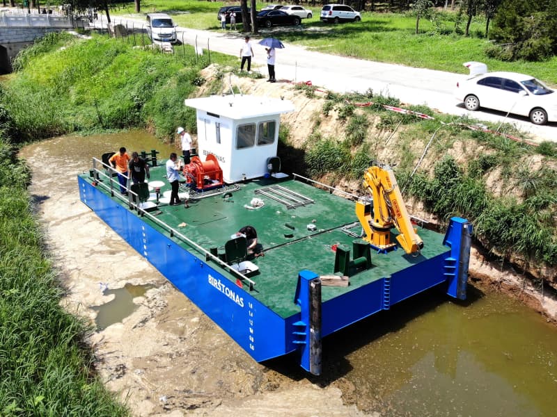Barco de trabalho multifuncional, serviço de transporte, rebocador de barcaças.